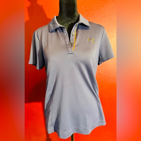 Puma Tops - Puma Dry Cell Blue And Orange Women’s Golf Polo, Size L